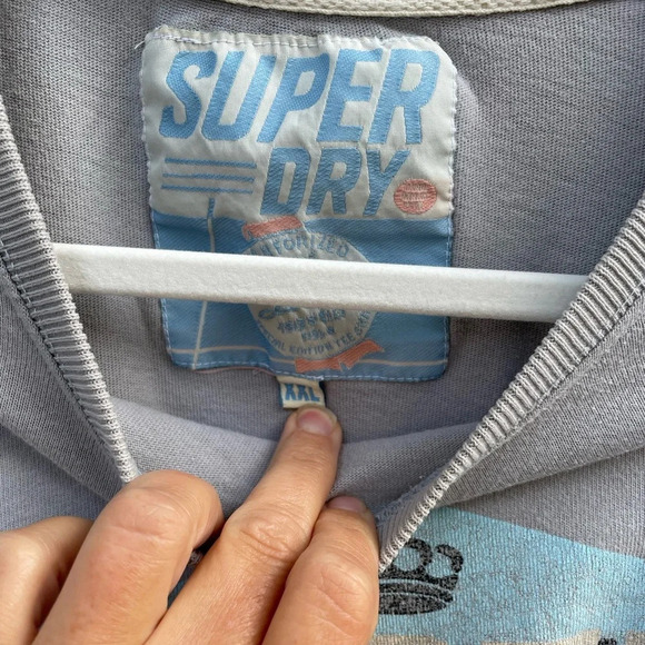 Superdry Distressed 100% Cotton Tee, size XXL - Picture 5 of 8